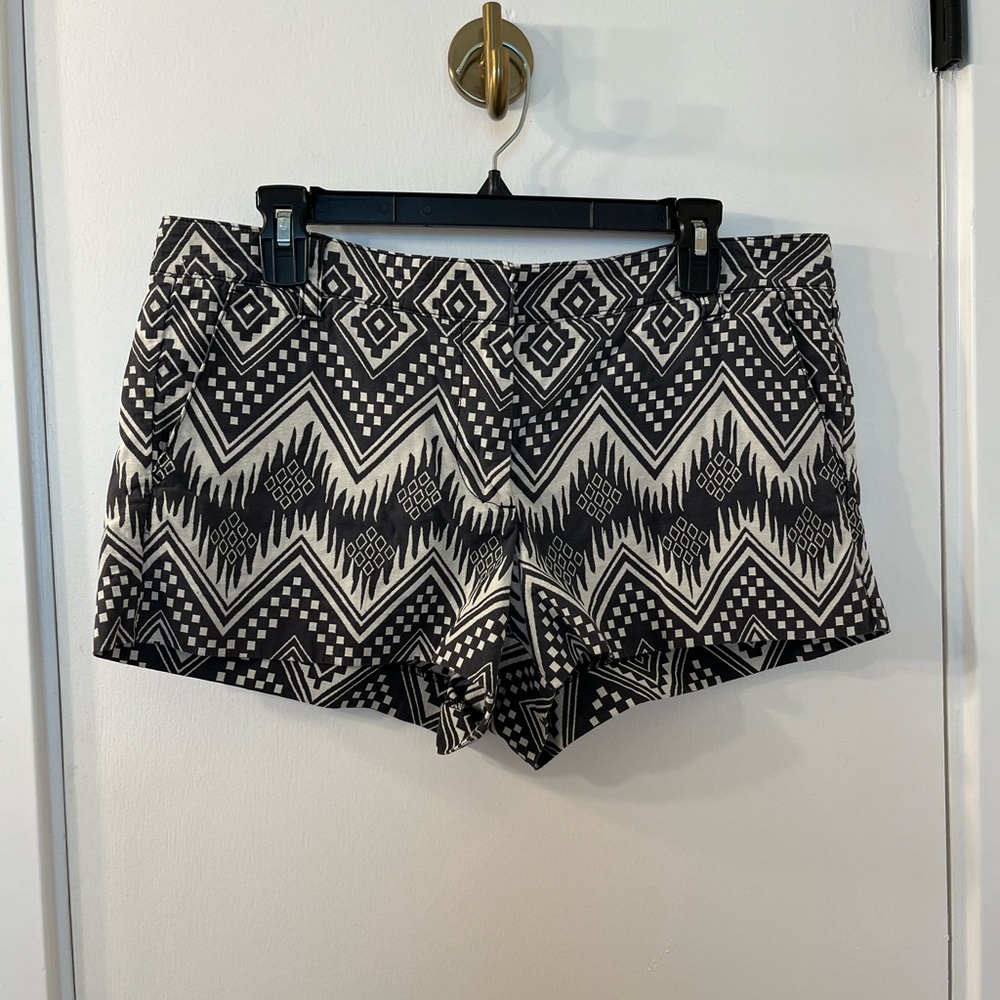 J Crew tribal/batik print shorts size 10
